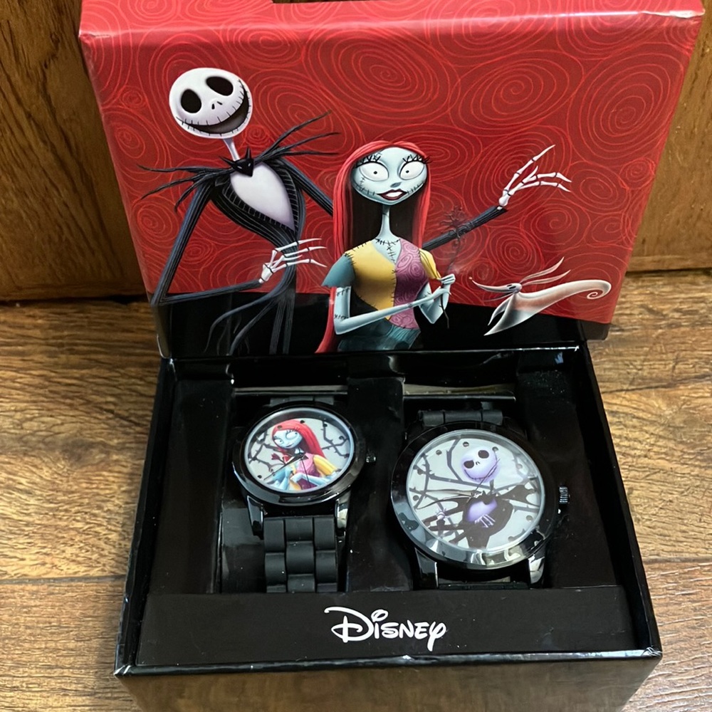 The Nightmare Before Christmas Jack & Sally Watch Set